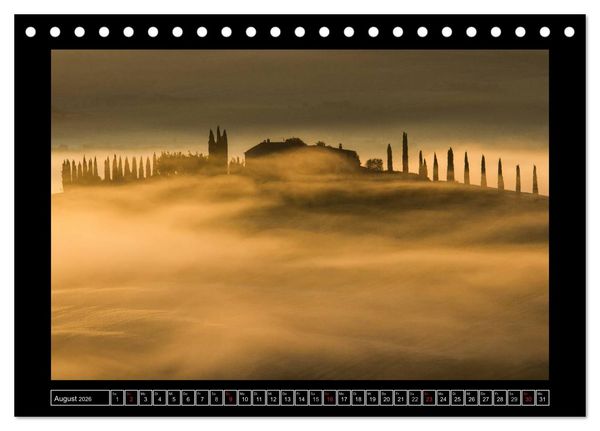 Produktbild: Toskana - Die Magie des Val d'Orcia (Tischkalender 2026 DIN A5 quer), CALVENDO Monatskalender