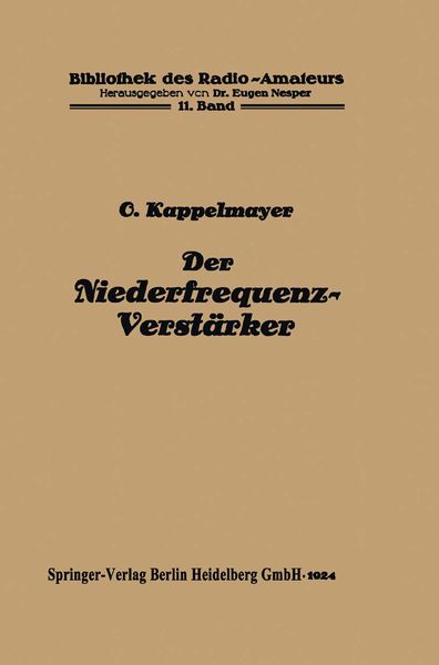 Produktbild: Der Niederfrequenz-Verst&auml;rker