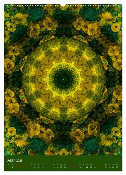 Produktbild: Meditative Pflanzenmandalas (hochwertiger Premium Wandkalender 2026 DIN A2 hoch), Kunstdruck in Hochglanz