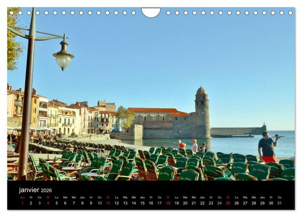 Produktbild: Un jour COLLIOURE (Calendrier mural 2026 DIN A4 vertical), CALVENDO calendrier mensuel