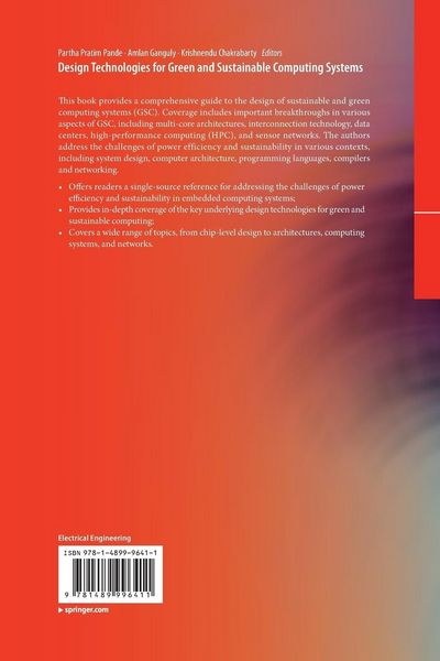 Produktbild: Design Technologies for Green and Sustainable Computing Systems
