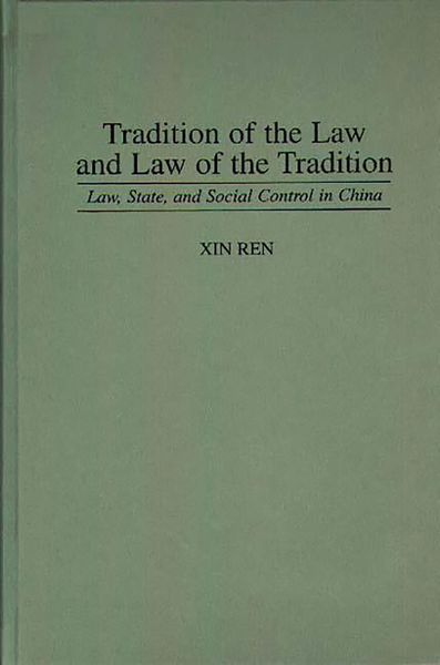 Produktbild: Tradition of the Law and Law of the Tradition