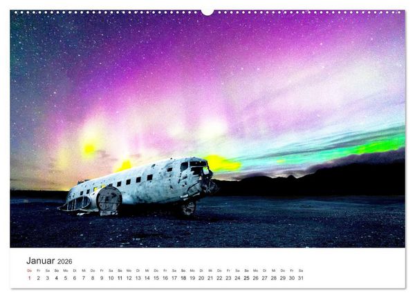 Produktbild: Nordlichter - ein beeindruckendes Schauspiel. (hochwertiger Premium Wandkalender 2026 DIN A2 quer), Kunstdruck in Hochglanz
