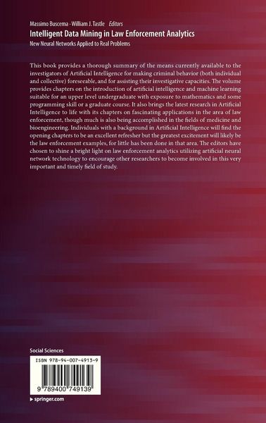 Produktbild: Intelligent Data Mining in Law Enforcement Analytics