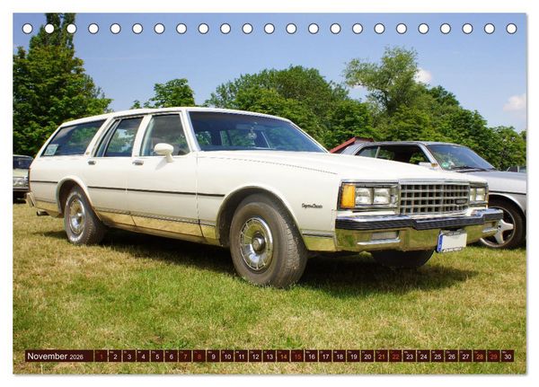 Produktbild: Damals war's - Oldtimer der F&uuml;nfziger bis Achtziger Jahre (Tischkalender 2026 DIN A5 quer), CALVENDO Monatskalender