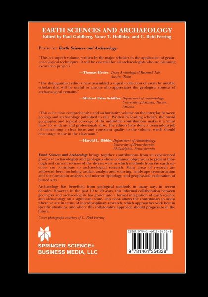 Produktbild: Earth Sciences and Archaeology
