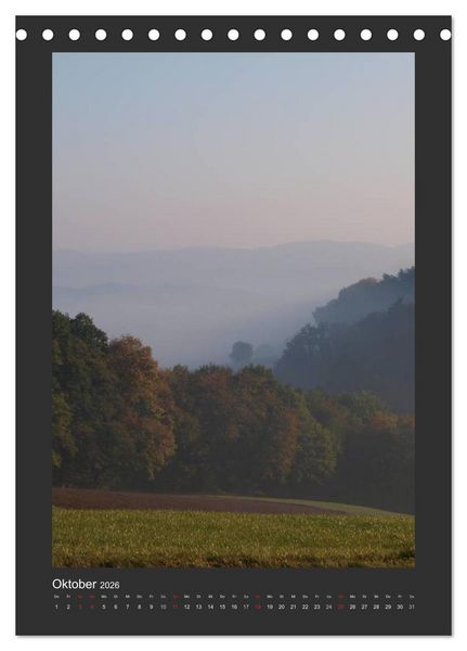 Produktbild: Odenwald - Impressionen einer Landschaft (Tischkalender 2026 DIN A5 hoch), CALVENDO Monatskalender