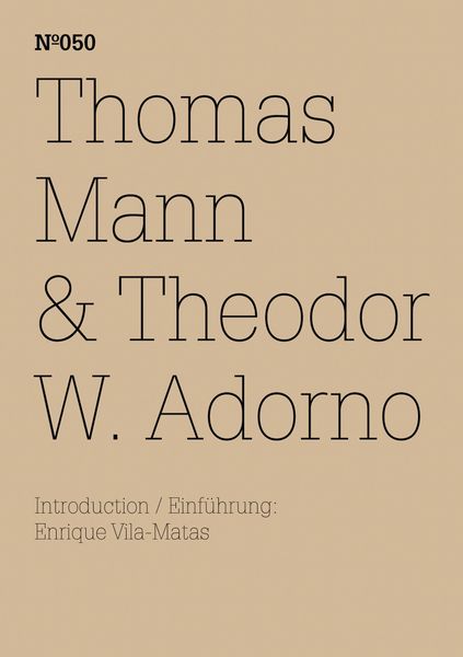 Produktbild: Thomas Mann & Theodor W. Adorno