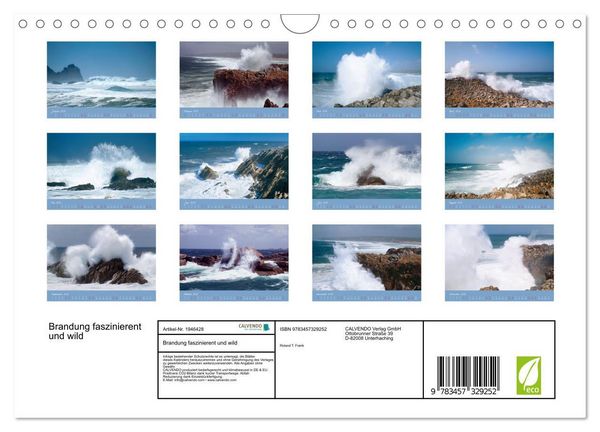 Produktbild: Brandung faszinierent und wild (Wandkalender 2026 DIN A4 quer), CALVENDO Monatskalender