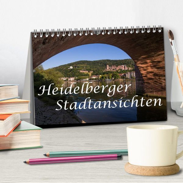 Produktbild: Heidelberger Stadtansichten (Tischkalender 2026 DIN A5 quer), CALVENDO Monatskalender