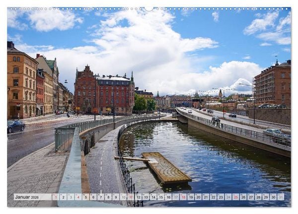 Produktbild: Stockholm an Mittsommer (Wandkalender 2026 DIN A2 quer), CALVENDO Monatskalender