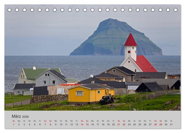 Produktbild: F&auml;r&ouml;er Inseln 2026 (Tischkalender 2026 DIN A5 quer), CALVENDO Monatskalender