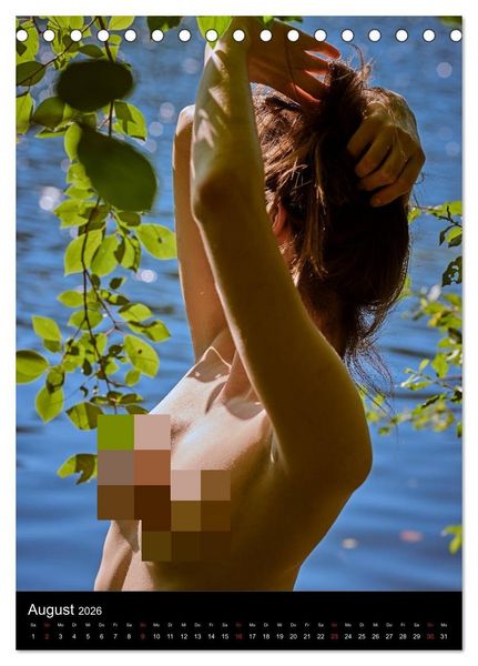 Produktbild: Akt am See (Tischkalender 2026 DIN A5 hoch), CALVENDO Monatskalender
