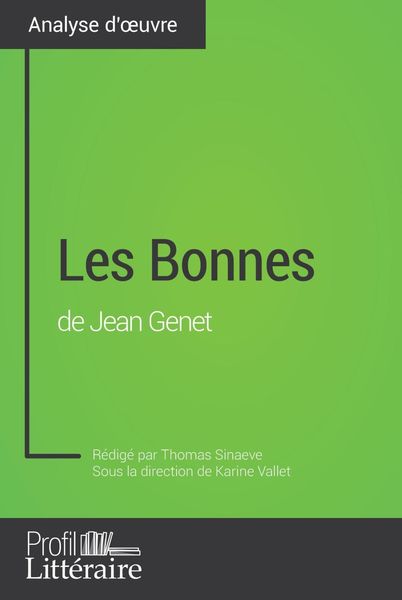 Produktbild: Les Bonnes de Jean Genet (Analyse approfondie)