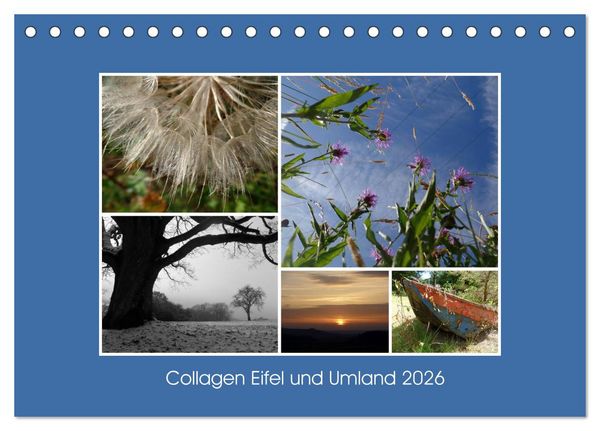 Produktbild: Collagen aus Eifel und Umland 2026 (Tischkalender 2026 DIN A5 quer), CALVENDO Monatskalender