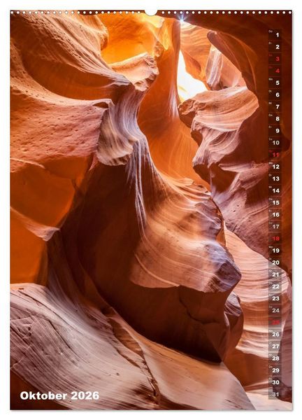 Produktbild: Antelope Canyon &ndash; Einzigartiges Naturschauspiel (Wandkalender 2026 DIN A2 hoch), CALVENDO Monatskalender