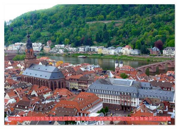 Produktbild: Magnifique Heidelberg (Calendrier mural 2026 DIN A2 vertical) calendrier de bureau