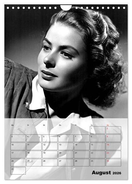 Produktbild: Filmstars der goldenen Leinwandjahre (Wandkalender 2026 DIN A4 hoch), CALVENDO Monatskalender
