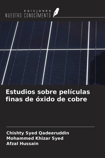Produktbild: Estudios sobre pel&iacute;culas finas de &oacute;xido de cobre