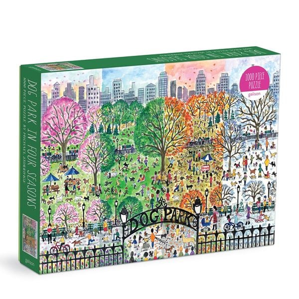 Produktbild: Michael Storrings Dog Park in Four Seasons 1000 Piece Puzzle