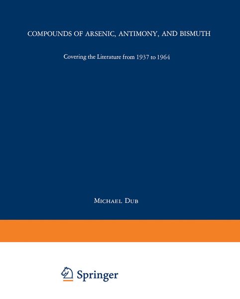 Produktbild: Compounds of Arsenic, Antimony, and Bismuth
