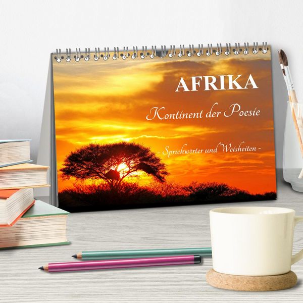 Produktbild: AFRIKA - Kontinent der Poesie (Tischkalender 2026 DIN A5 quer), CALVENDO Monatskalender
