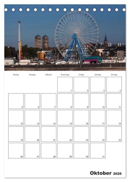 Produktbild: K&Ouml;LN - Pure Lebenslust (Tischkalender 2026 DIN A5 hoch), CALVENDO Monatskalender