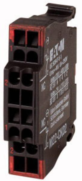 Produktbild: Eaton M22-CK02 Kontaktelement 2 &Ouml;ffner 230 V/AC, 24 V/DC 1St.