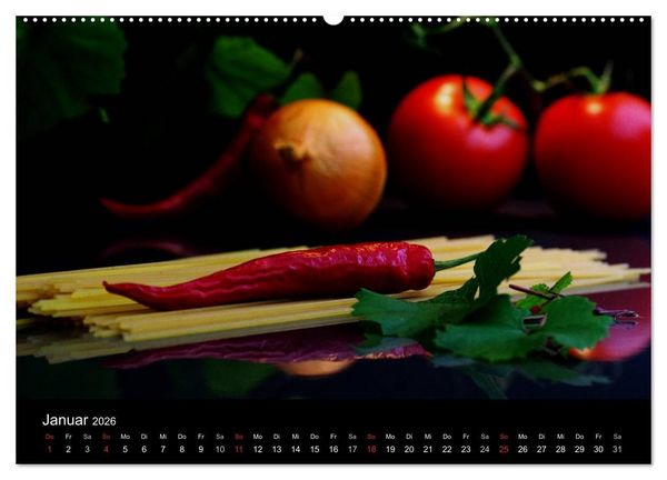 Produktbild: Pasta Kreationen (Wandkalender 2026 DIN A2 quer), CALVENDO Monatskalender