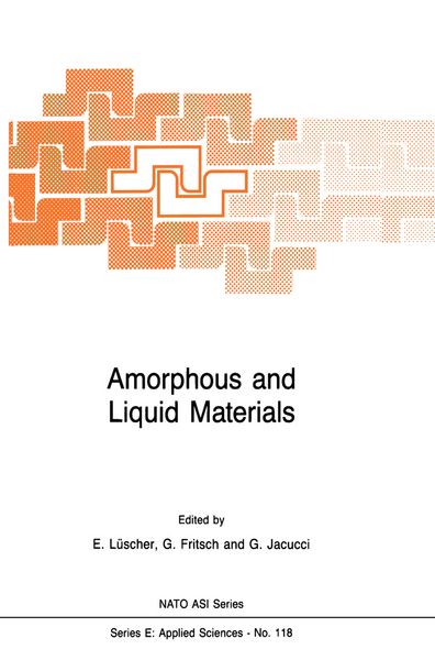 Produktbild: Amorphous and Liquid Materials