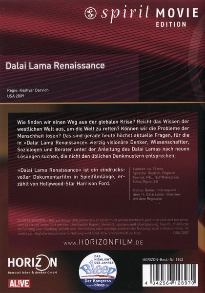 Produktbild: Dalai Lama - Renaissance - Spirit Movie Edition