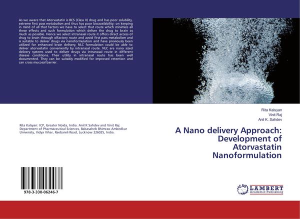 Produktbild: A Nano delivery Approach: Development of Atorvastatin Nanoformulation