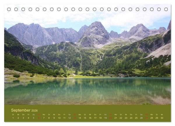 Produktbild: Bergseen - Juwelen der Berge (Tischkalender 2026 DIN A5 quer), CALVENDO Monatskalender