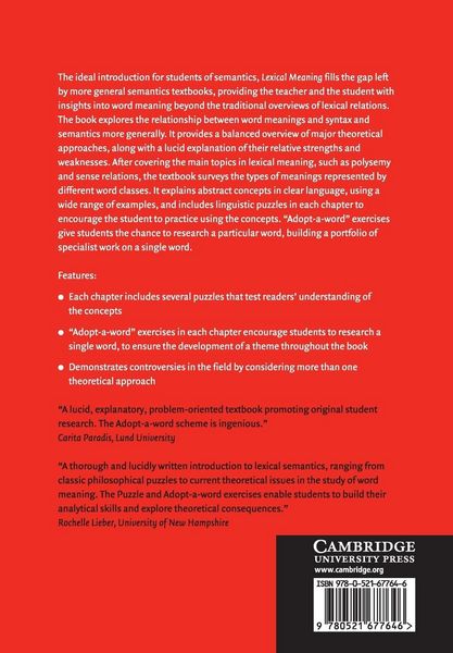 Produktbild: Lexical Meaning