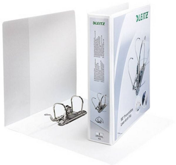 Produktbild: Leitz Pr&auml;sentationsordner Premium 4226 DIN A4, &Uuml;berbreite R&uuml;ckenbreite: 65 mm Wei&szlig; 42260001 1 St.