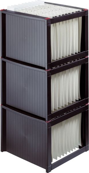 Produktbild: HELIT H&auml;ngeregistraturgestell the rack, schwarz/rot
