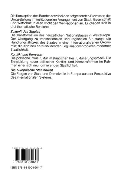 Produktbild: Staat und Demokratie in Europa