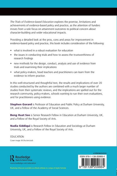 Produktbild: The Trials of Evidence-based Education