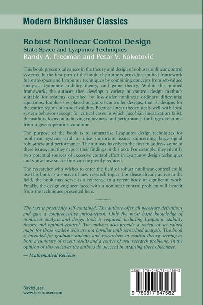 Produktbild: Robust Nonlinear Control Design