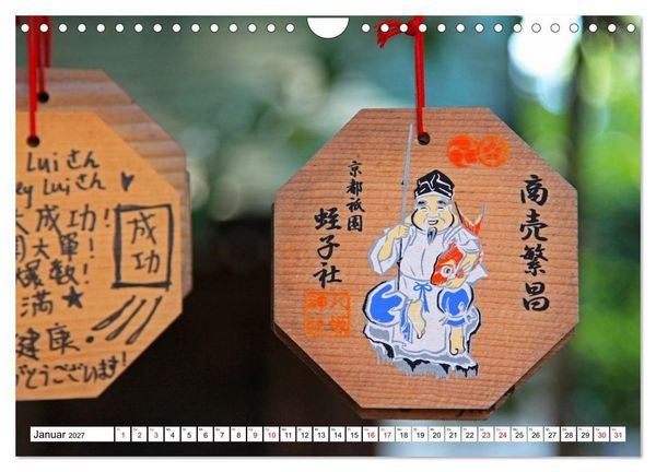 Produktbild: Japan Gl&uuml;cksbringer (Wandkalender 2027 DIN A4 quer), CALVENDO Monatskalender