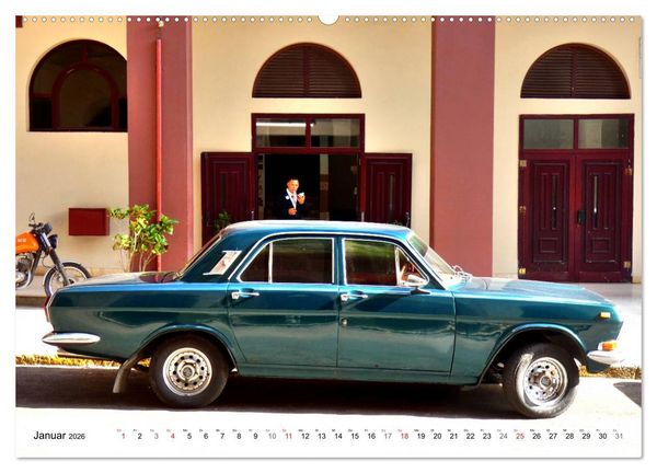 Produktbild: Auto-Legende Wolga - Ein Oldtimer aus der UdSSR auf Kuba (Wandkalender 2026 DIN A2 quer), CALVENDO Monatskalender
