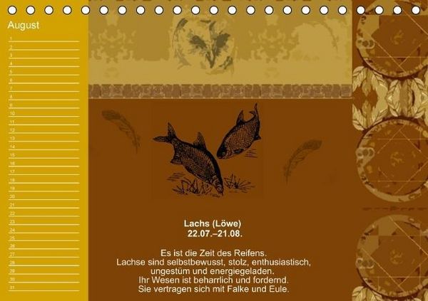 Produktbild: Indianisches Horoskop / Geburtstagskalender (Tischkalender immerw&auml;hrend DIN A5 quer)