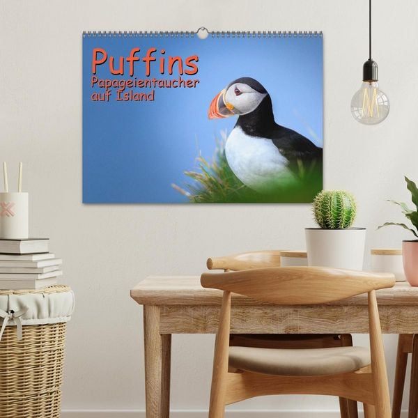 Produktbild: Puffins - Papageientaucher auf Island (Wandkalender 2026 DIN A3 quer), CALVENDO Monatskalender