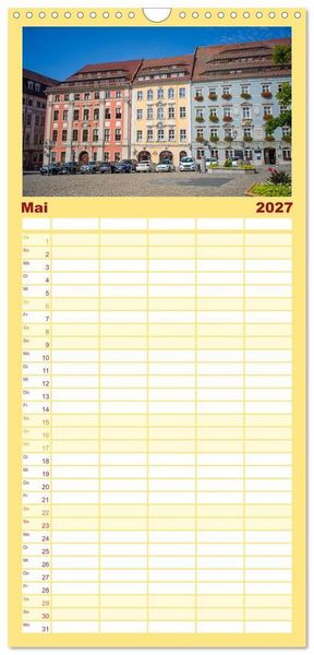 Produktbild: Familienplaner 2027 - Bautzen - Sorbisches Zentrum in der Oberlausitz mit 5 Spalten (Wandkalender, 21 x 45 cm) CALVENDO
