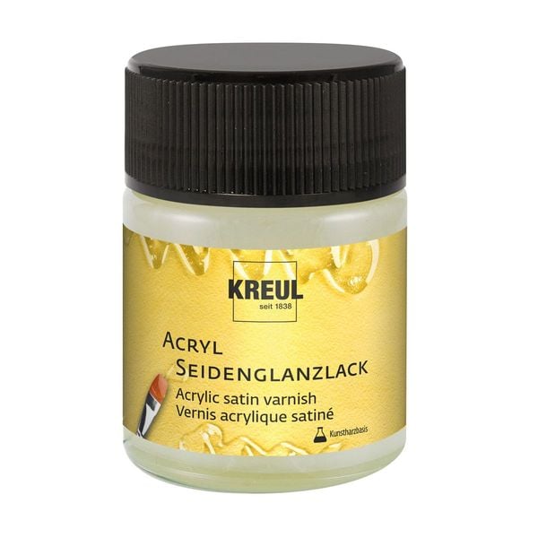 KREUL Acryl Seidenglanzlack auf Kunstharzbasis 50ml Glas