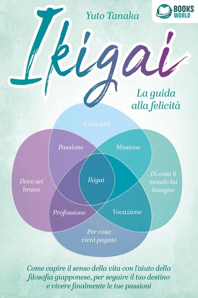 Produktbild: Ikigai - La guida alla felicit&agrave;: Come trovare il vero senso della vita con l'aiuto dell'antica filosofia giapponese, seguire il tuo destino d'ora in p
