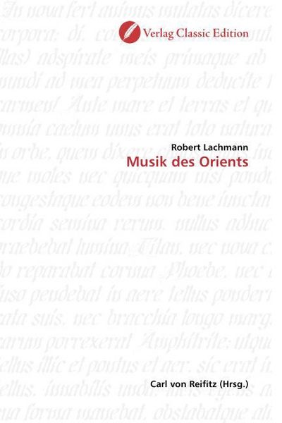 Produktbild: Lachmann, R: Musik des Orients
