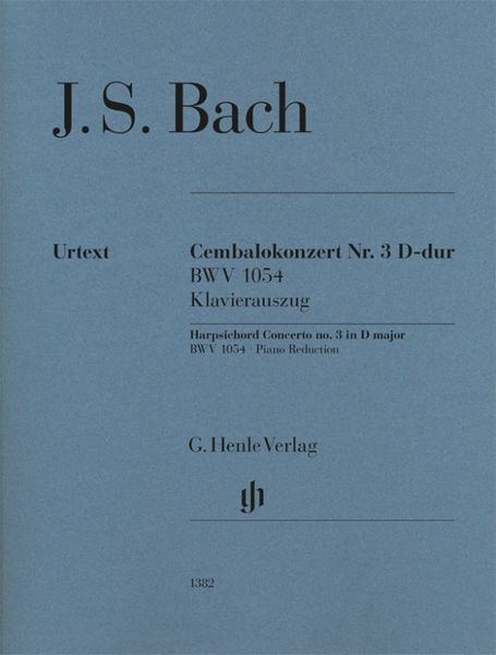 Produktbild: Johann Sebastian Bach - Cembalokonzert Nr. 3 D-dur BWV 1054
