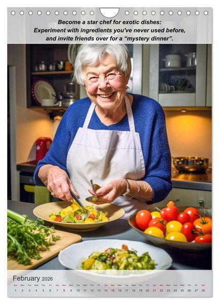 Produktbild: Exploring new passions as a pensioner (Wall Calendar 2026 DIN A4 portrait), CALVENDO 12 Month Wall Calendar