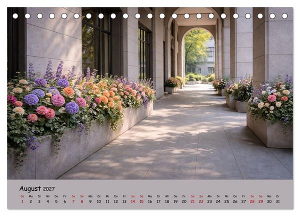 Produktbild: Urbane Oasen - Wo die Stadt aufblüht (Tischkalender 2027 DIN A5 quer), CALVENDO Monatskalender